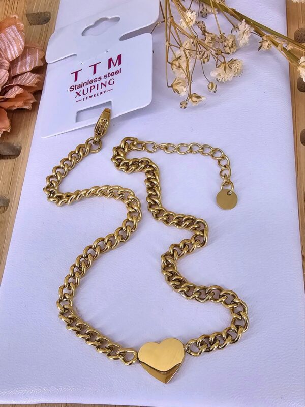 pulsera corazon xuping TTM dorado