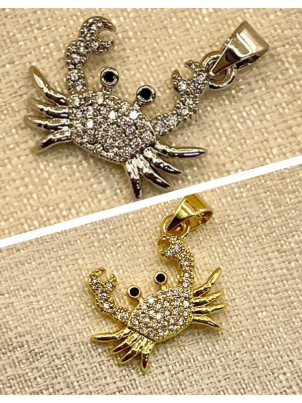 2025/08/1001525491-scaled.jpg Dije Cangrejo 🦀 acero dorado y plateado