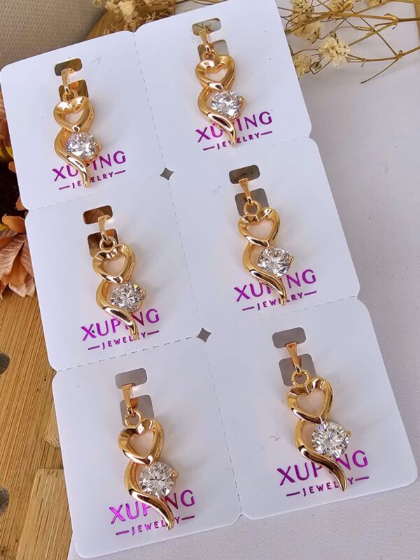 dije corazon circon xuping jewerly rose