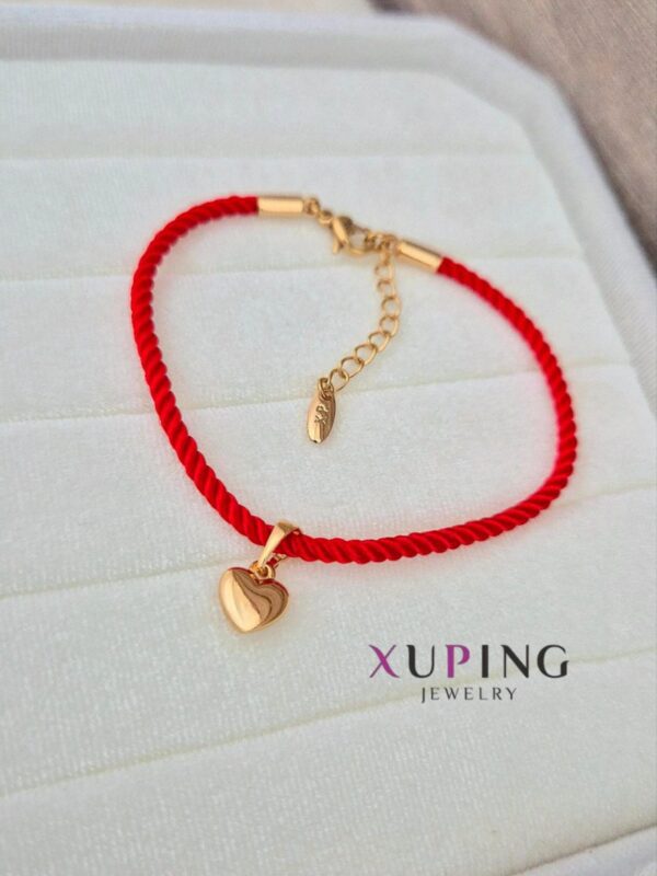 pulsera corazon hilo rojo xuping jewerly rose