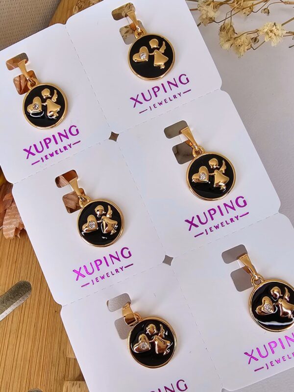 dije angelito corazon circon xuping jewerly rose