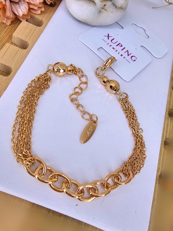 pulsera eslabones xuping jewerly rose