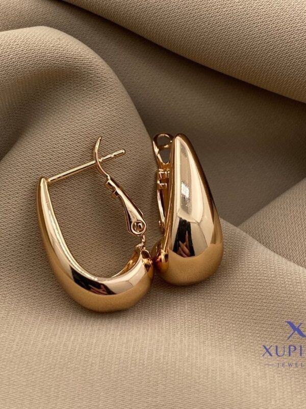 arete tipo gota xuping jewerly rose