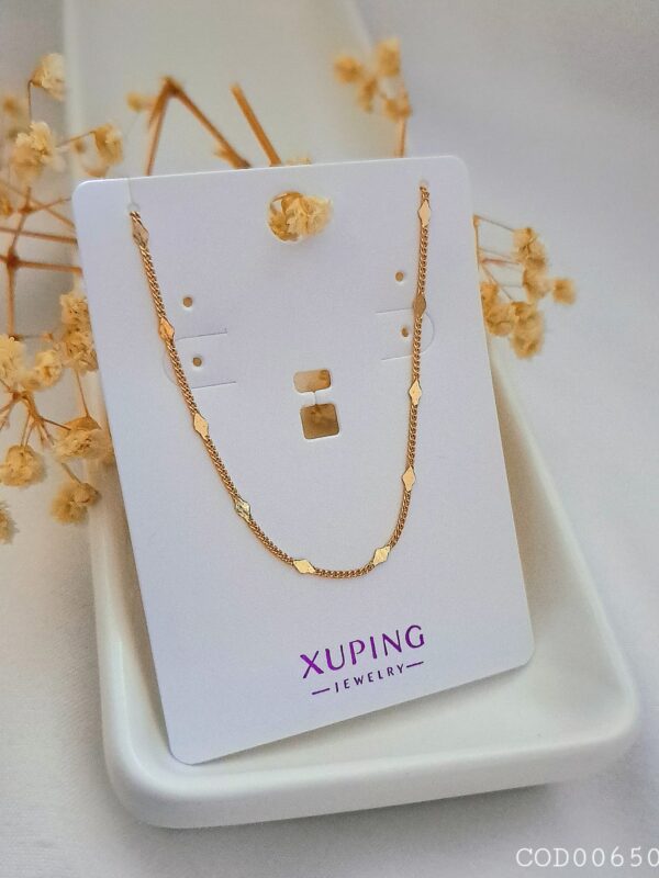 cadena rombo 45cm xuping jewerly rose