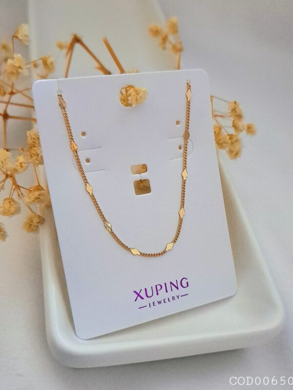 cadena rombo 45cm xuping jewerly rose