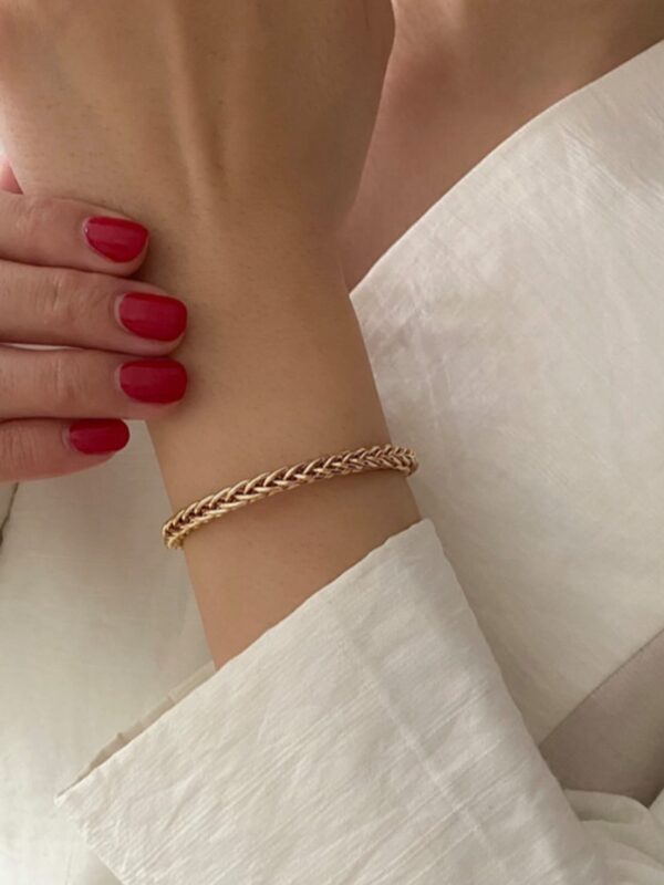 pulsera tipo cuerda xuping jewerly rose