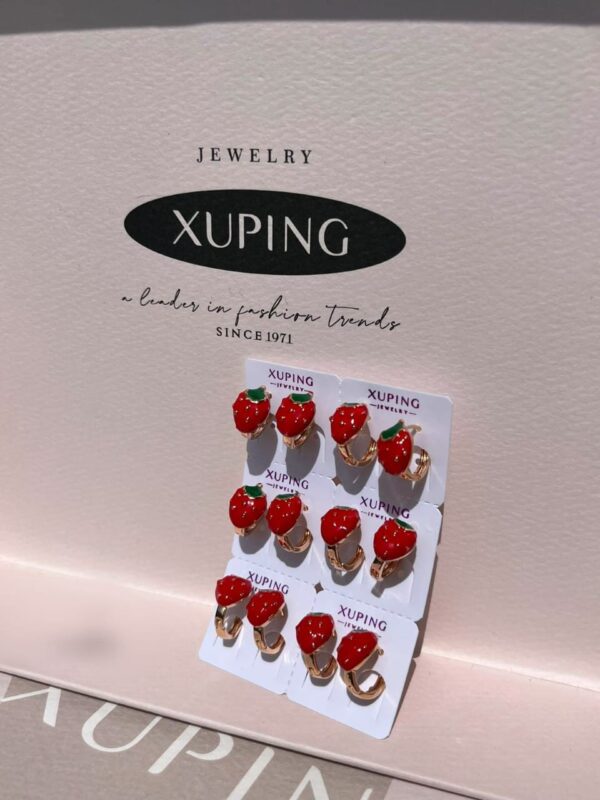 arete fresas xuping jewerly rose
