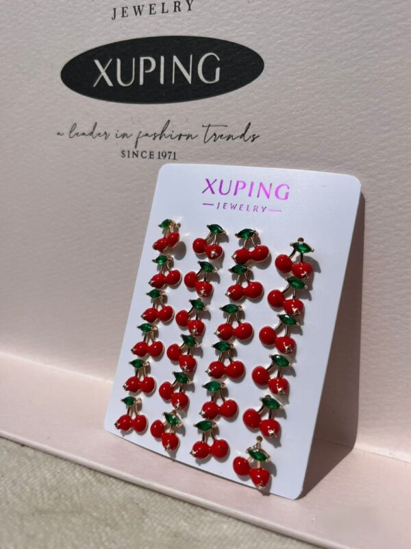 arete cereza xuping jewerly rose