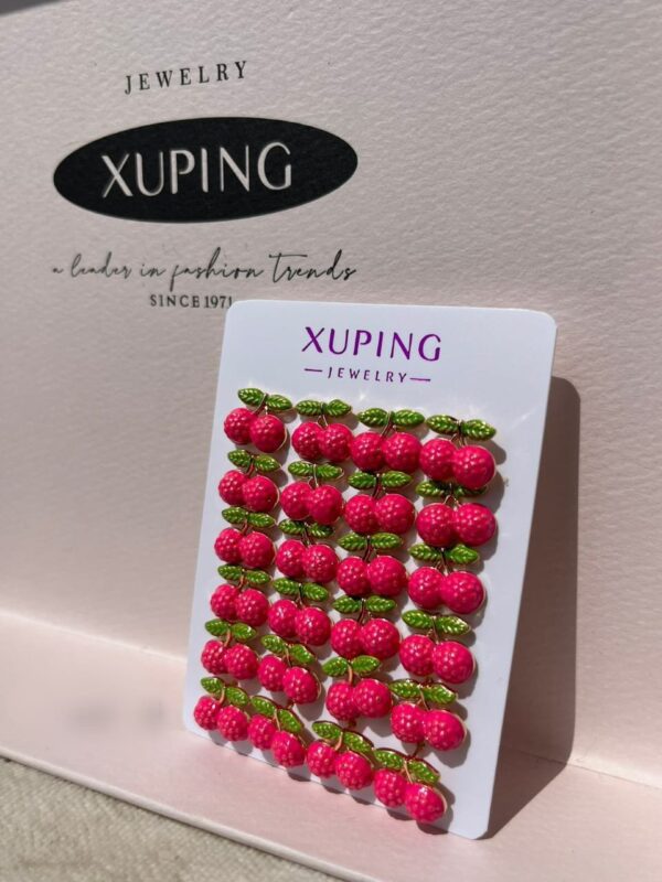 arete cereza xuping jewerly rose