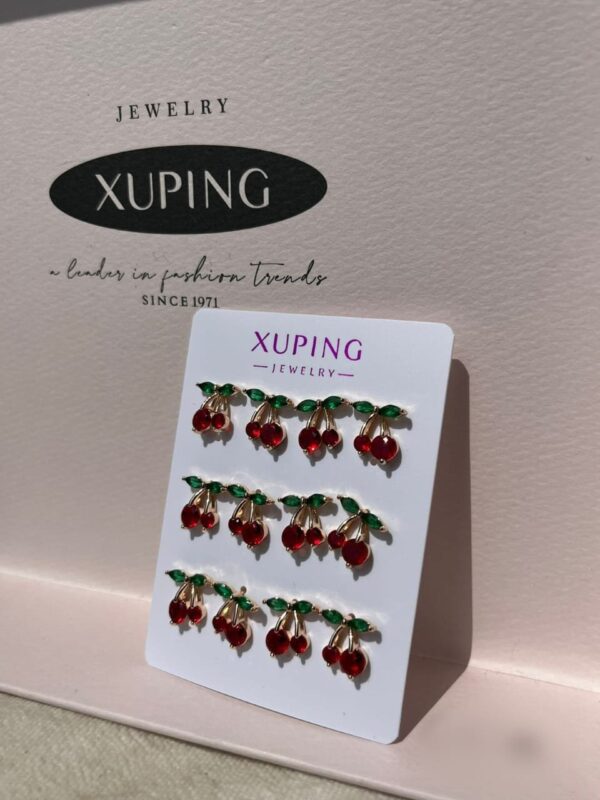 arete cereza xuping jewerly rose