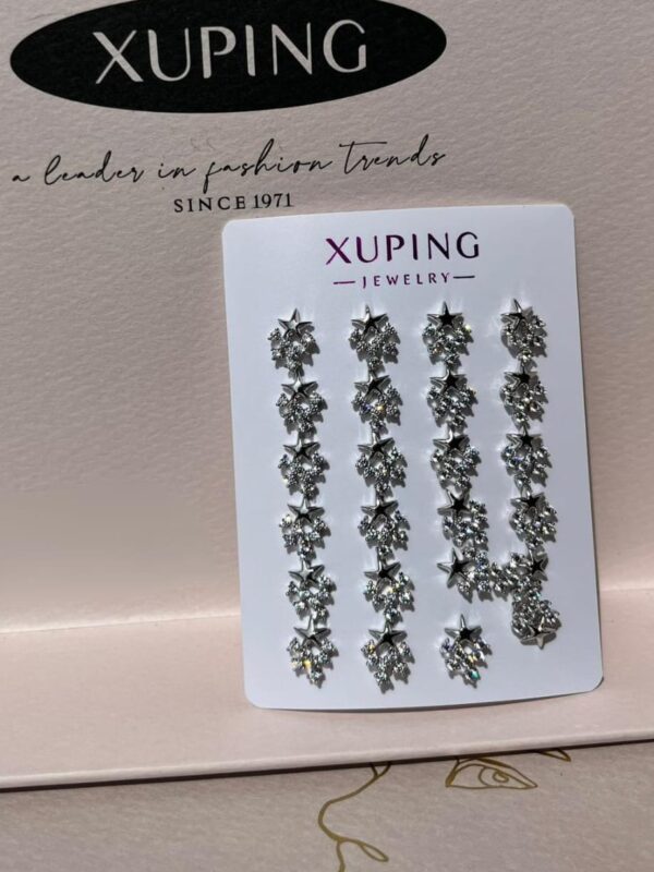 arete estrella xuping jewerly plateado