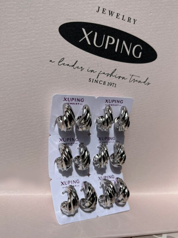 arete entorchado xuping jewerly plateado