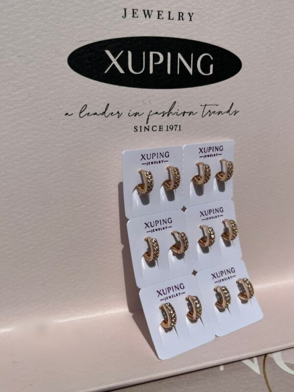 arete mini argolla xuping jewerly rose