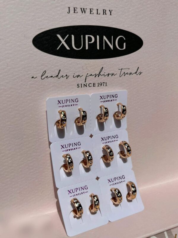 arete mini argolla xuping jewerly rose