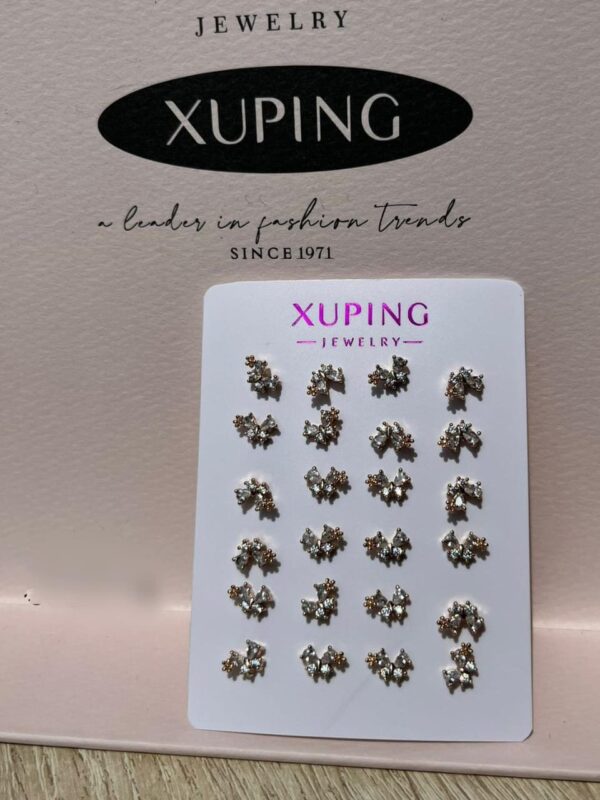 arete mariposa flor xuping jewerly rose