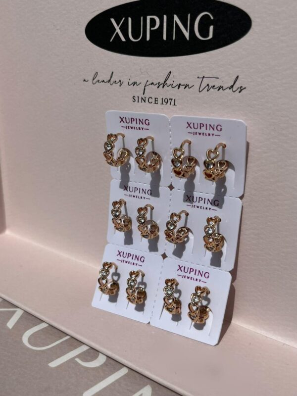 arete corazon xuping jewerly rose