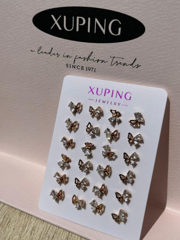 arete mariposa xuping jewerly rose