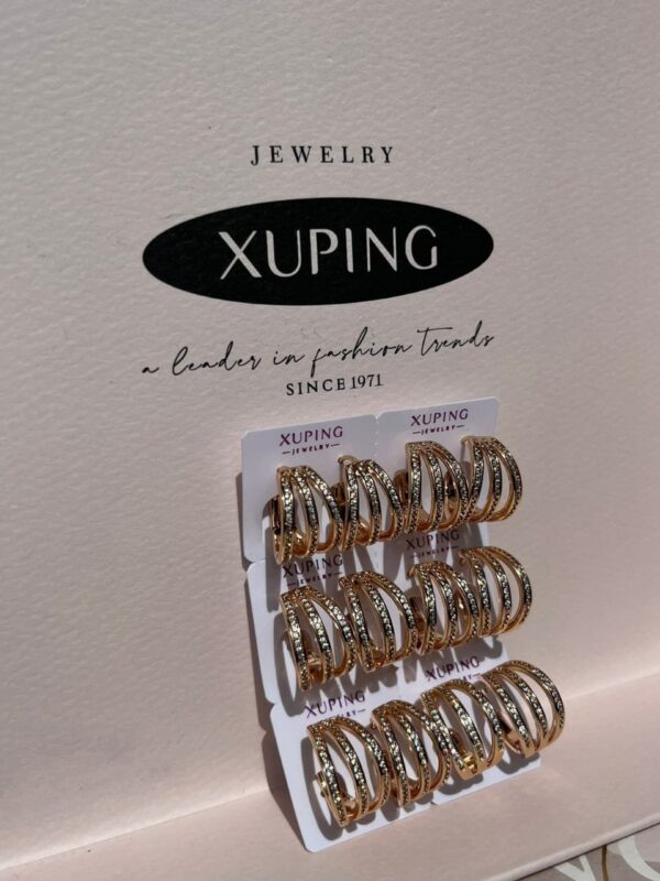 arete rejilla circon xuping jewerly rose