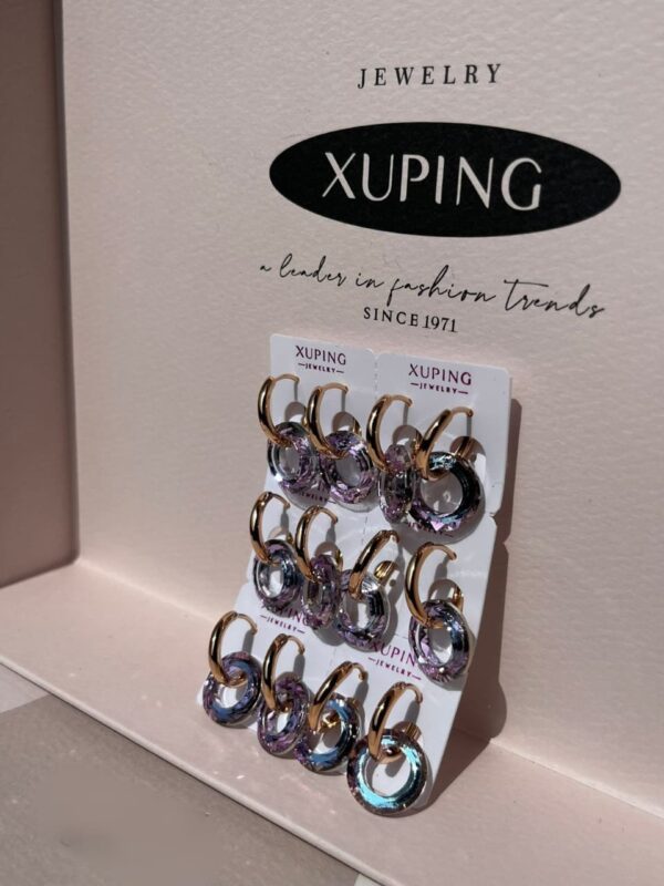 arete removible xuping jewerly rose