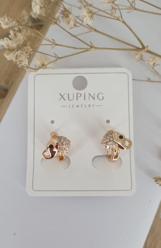 arete elefante xuping jewerly rose