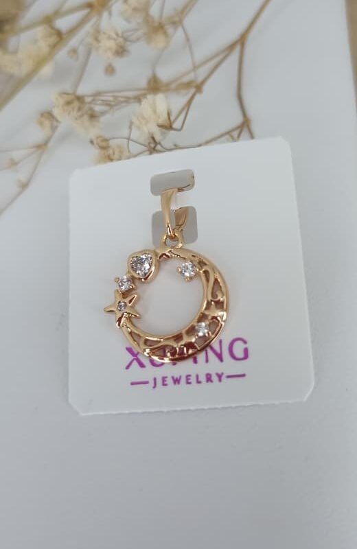 dijes luna estrella xuping jewerly rose