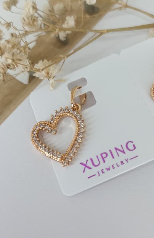 dije corazon circon xuping jewerly rose