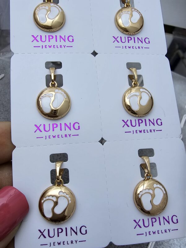 dije huella de bebé blanco xuping jewerly plateado