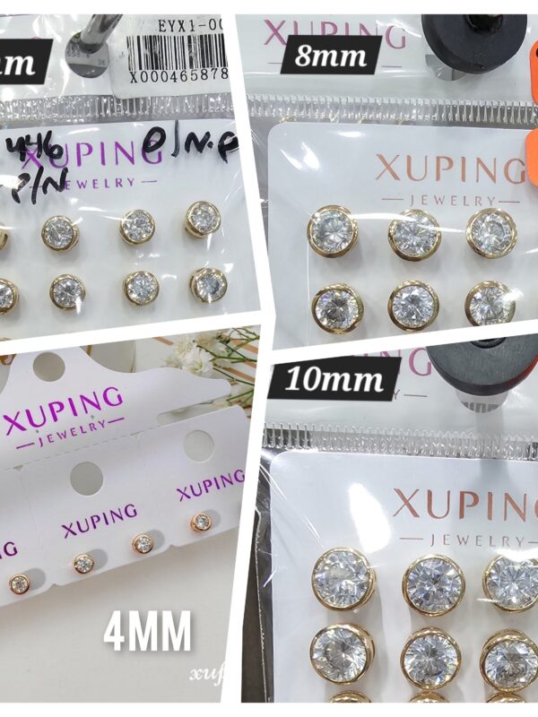 arete borde punto de luz rose xuping jewerly
