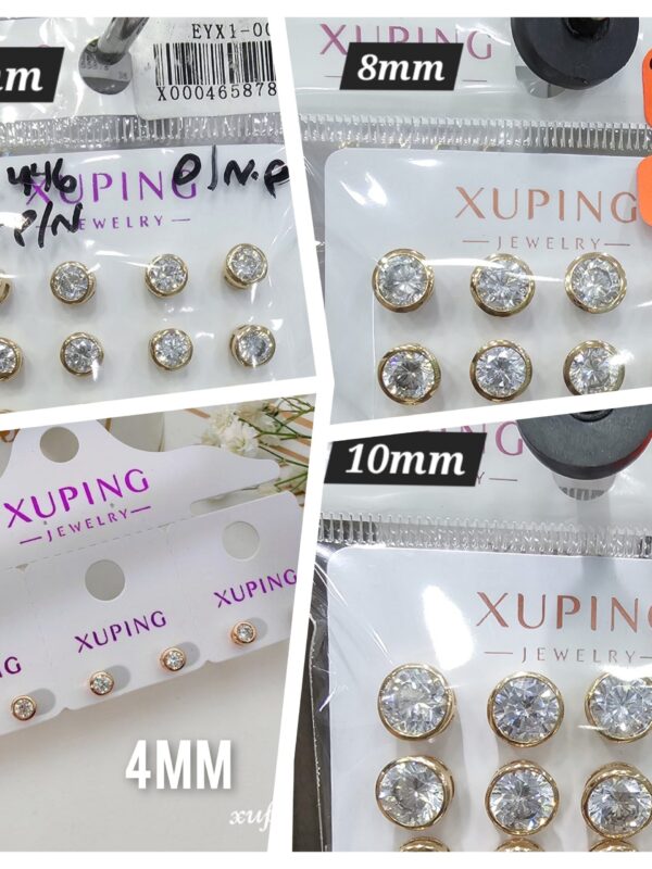 arete borde punto de luz rose xuping jewerly
