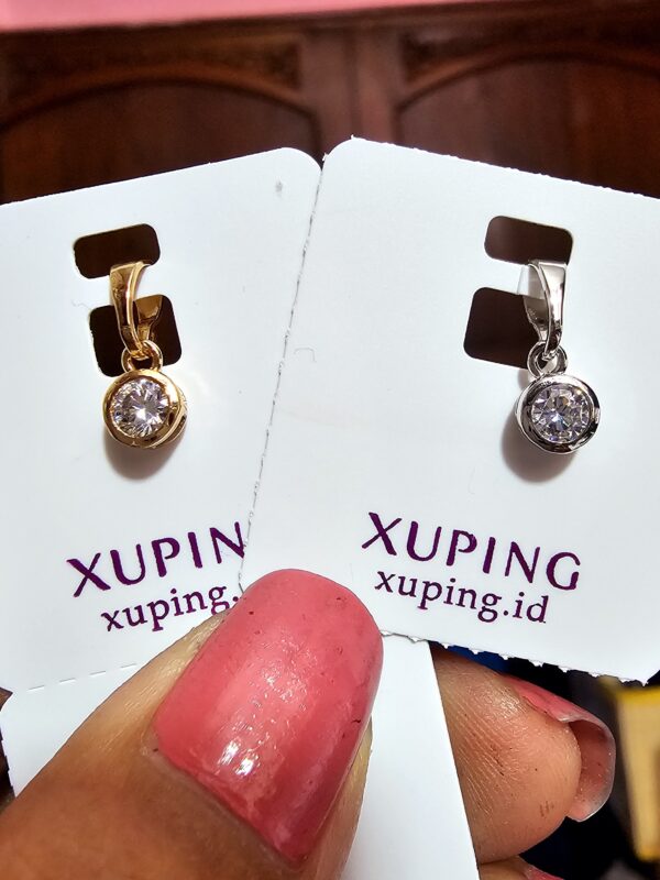 dije 5mm punto de luz rose y plateado xuping jewerly