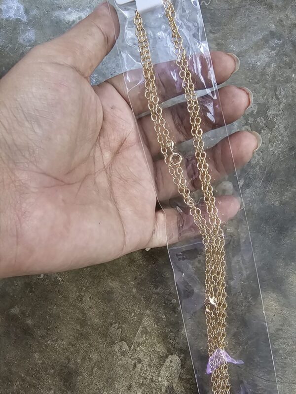 cadena eslabon 45cm xuping jewerly rose