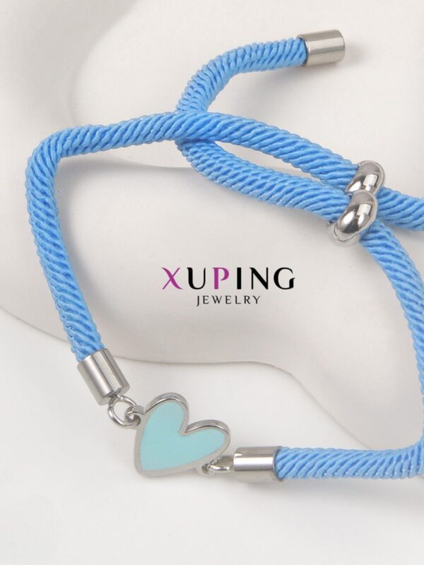 Pulsera regulable cuerda xuping TTM acero inoxidable plateado