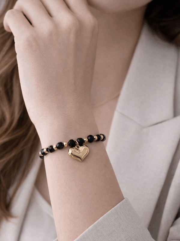 Pulsera corazon xuping TTM acero inoxidable dorado