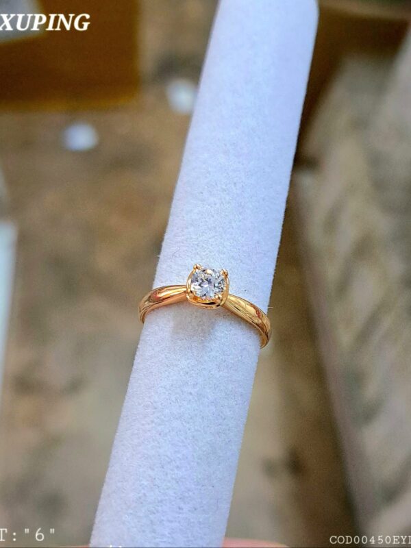 anillos talla 6, xuping jewerly rose