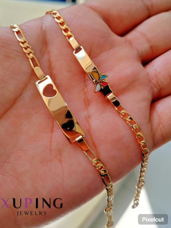 pulsera para niñas o niños 17cm xuping jewerly rose