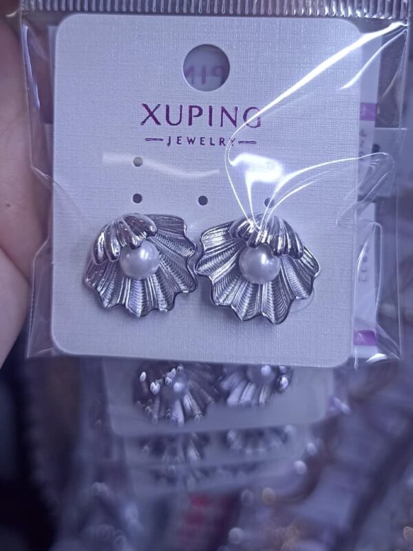 arete perla concha de mar xuping jewerly