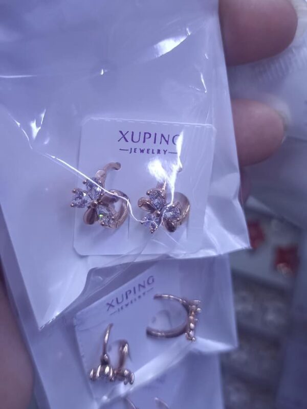 arete flores rose xuping jewerly