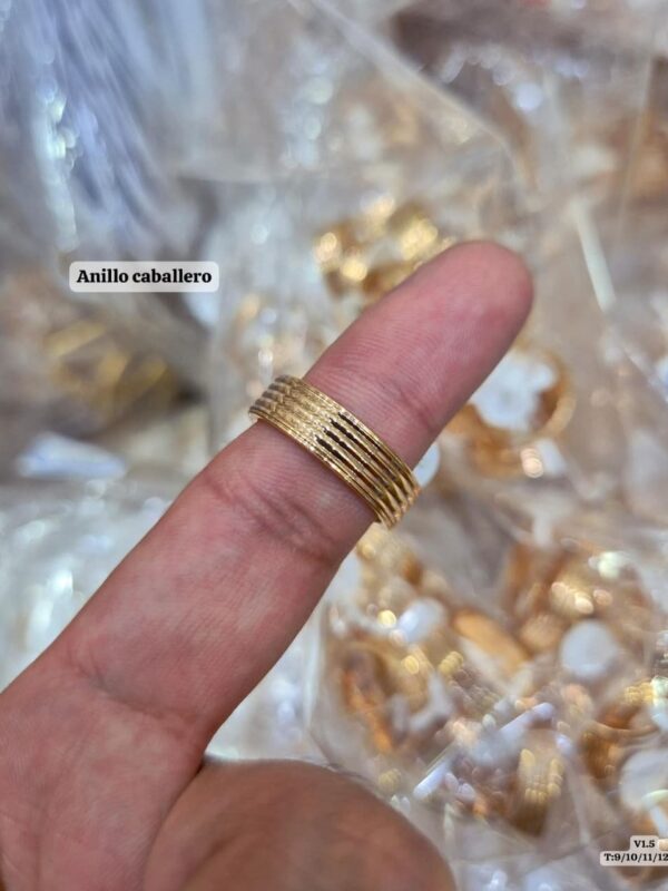 Anillo caballero (tallas 9,10,11,12,13) xuping jewerly rose