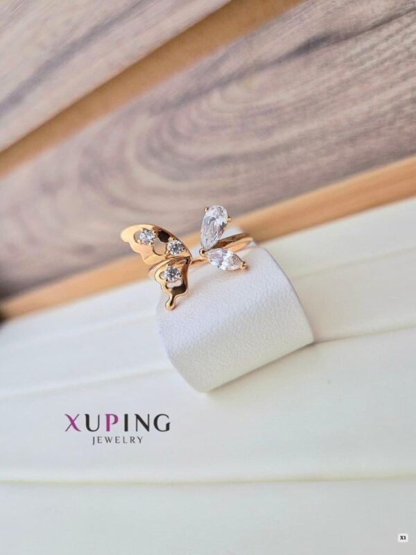 anillos regulable mariposa xuping jewerly rose