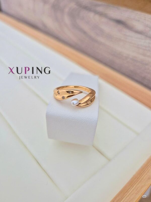 anillos regulable perla xuping jewerly rose
