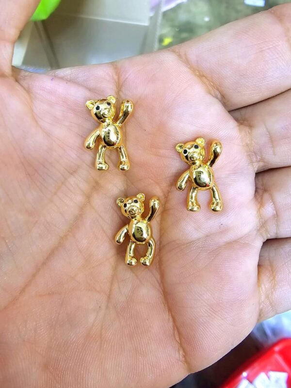 dijes osos acero dorado