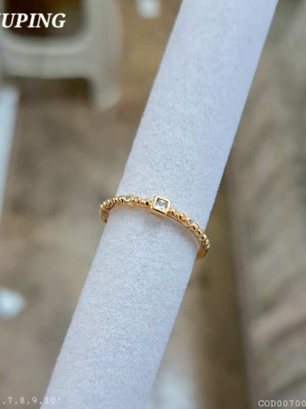 anillo tallas (6,7,8,9,10) xuping jewerly rose