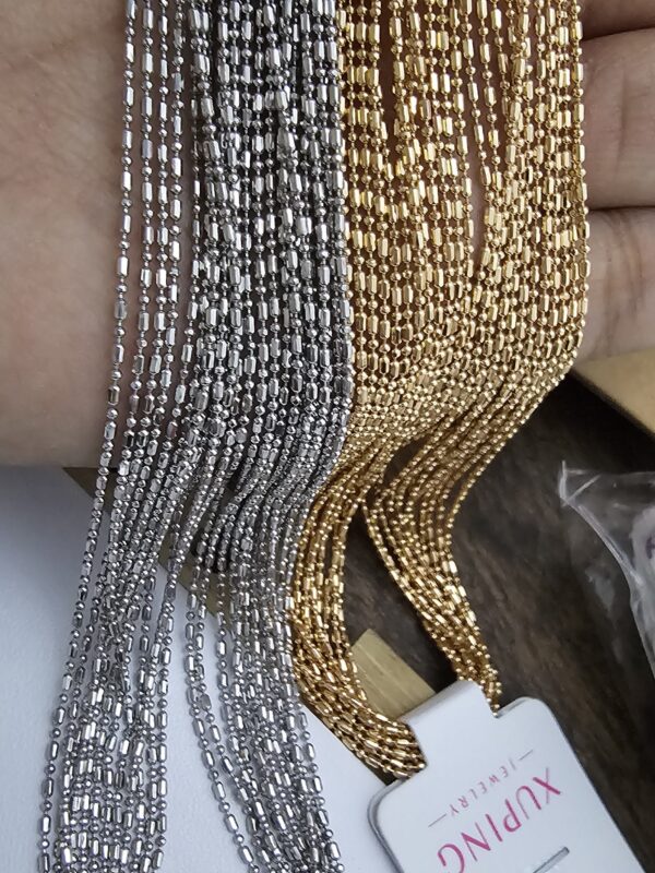 Cadena 45cm xuping jewerly rose y plateado jewerly