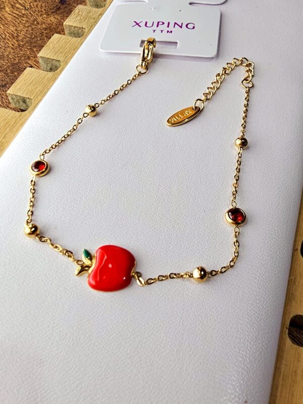 Pulsrta manzana xuping TTM acero inoxidable dorado