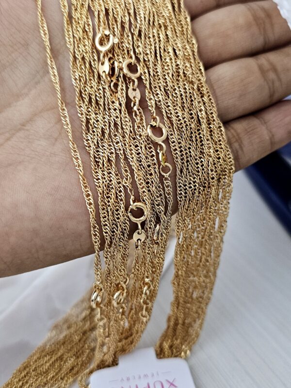 cadena entorchada 50 cm xuping jewerly rose