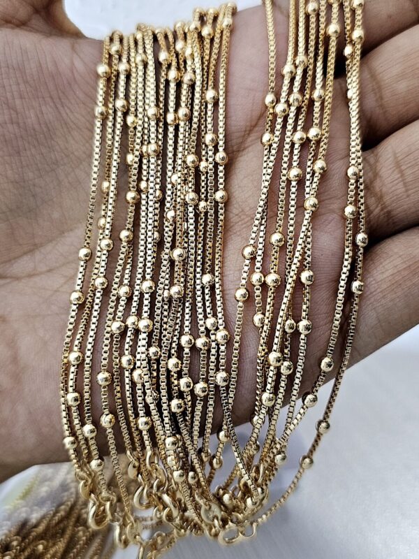 cadena billa 3mm 45 cm xuping jewerly rose