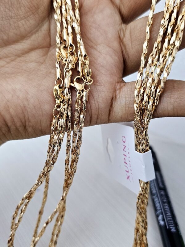 cadena 45 cm entorchado xuping jewerly rose