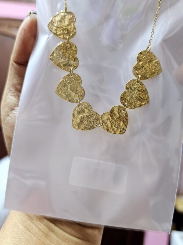 collar corazones xuping jewerly dorado