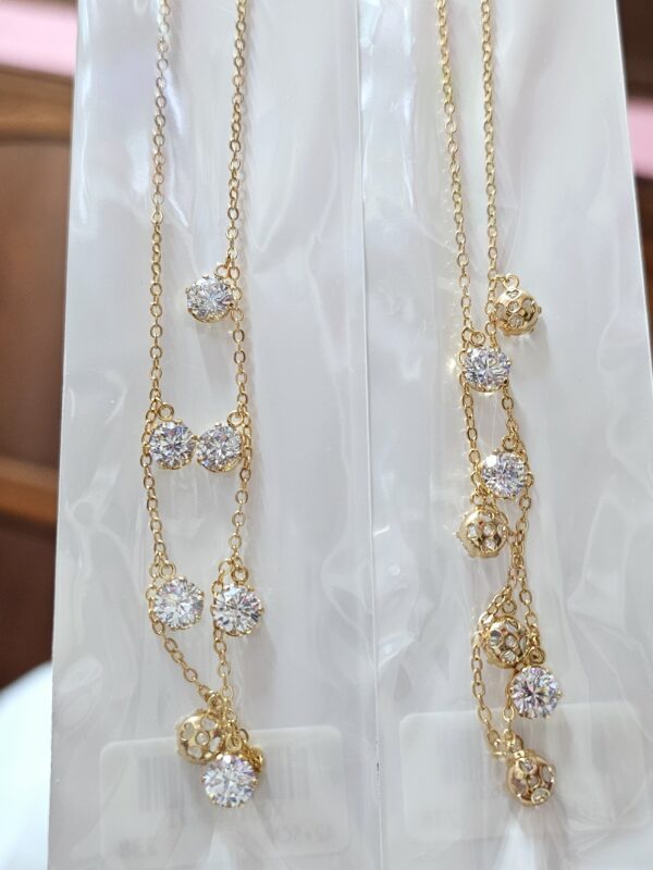 collar punto de luz 42+extensión xuping jewerly rose