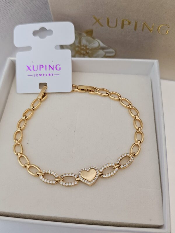 pulsera corazon xuping jewerly rose
